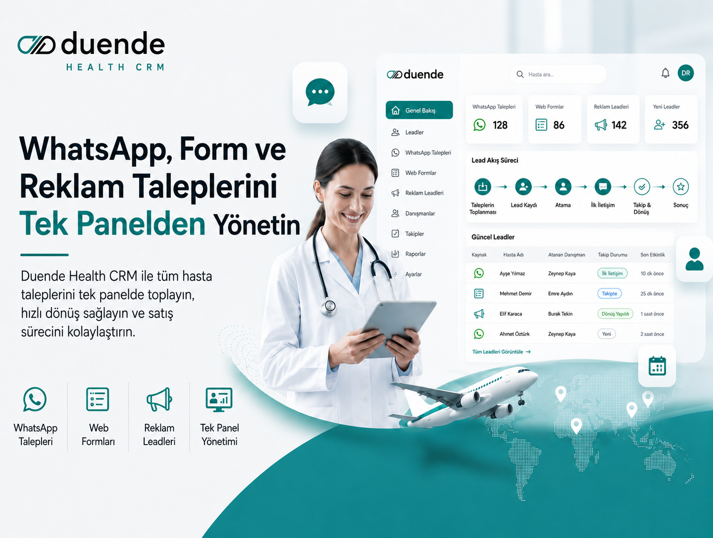 WhatsApp, Form ve Reklam Taleplerini Tek Panelden Yönetmek